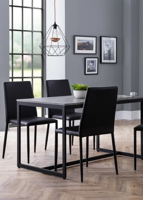 Julian Bowen Set Of 4 Jazz Chairs (91 x 43 x 56 cm) - No Size Image 3