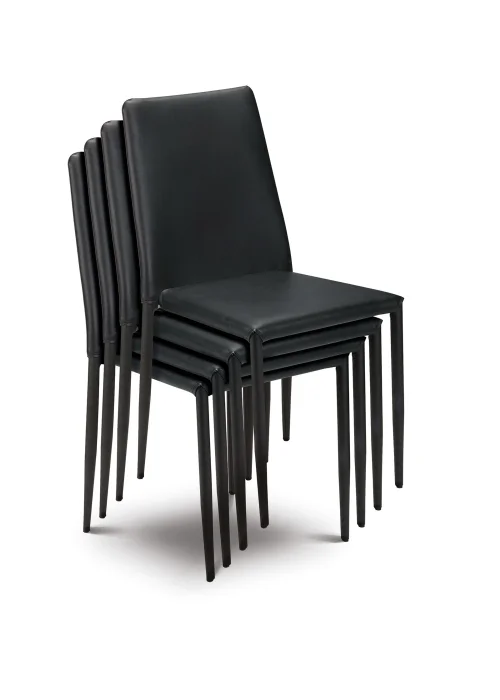 Julian Bowen Set Of 4 Jazz Chairs (91 x 43 x 56 cm) - No Size Image 4