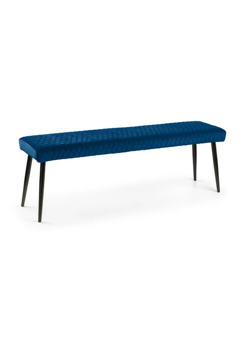Julian Bowen Luxe Low Velvet Bench (47 x 140 x 37 cm) - No Size Image 2