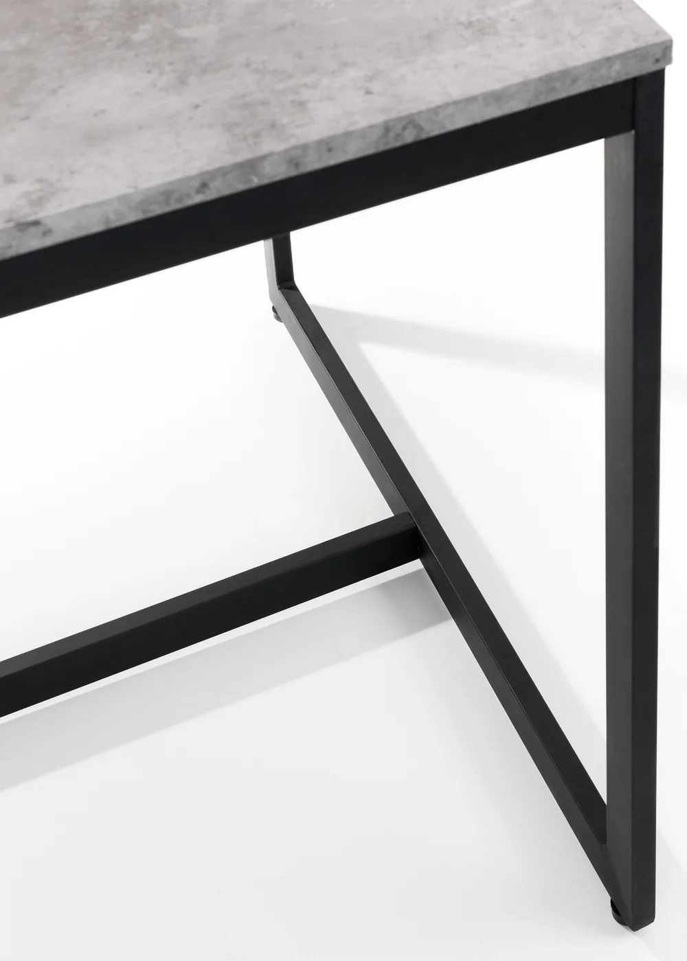 Julian Bowen Staten Concrete Dining Table (75 x 120 x 80 cm) - One Size Image 5