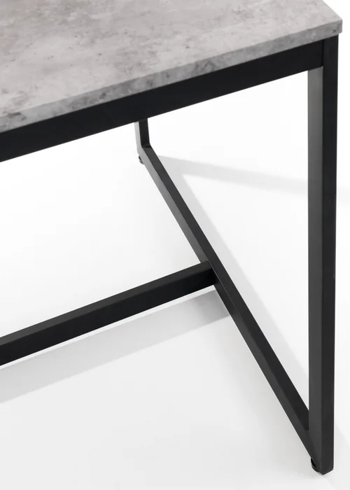 Julian Bowen Staten Concrete Dining Table (75 x 120 x 80 cm) - One Size Image 5