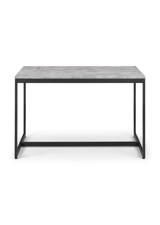 Julian Bowen Staten Concrete Dining Table (75 x 120 x 80 cm)