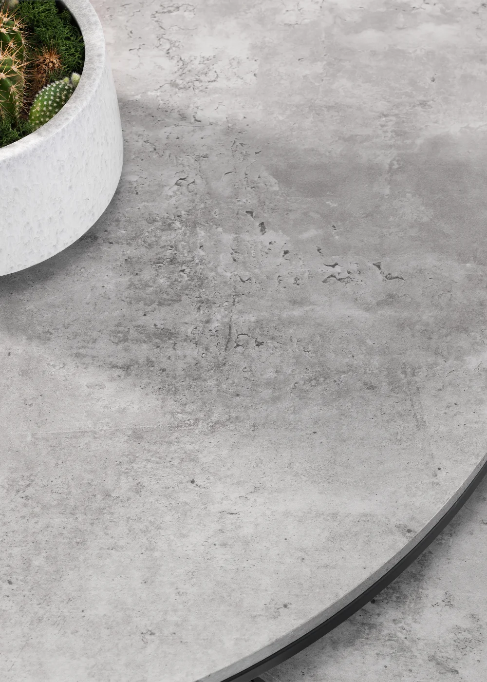 Julian Bowen Staten Concrete Round Nesting Coffee Table (50 x 80 x 80 cm) - One Size Image 3