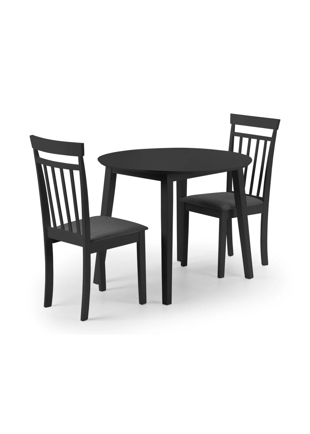 Julian Bowen Coast Dropleaf Table Black (75 x 90 x 90 cm) - No Size Image 5
