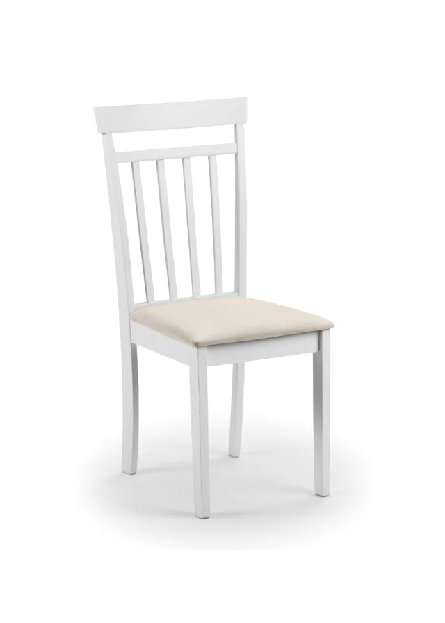 Julian Bowen Set Of 2 Coast Dining Chairs White (94 x 44 x 50 cm)