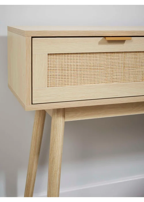 Lloyd Pascal Abbey Rattan Console Table (75cm x 100cm x 30cm) - One Size Image 4