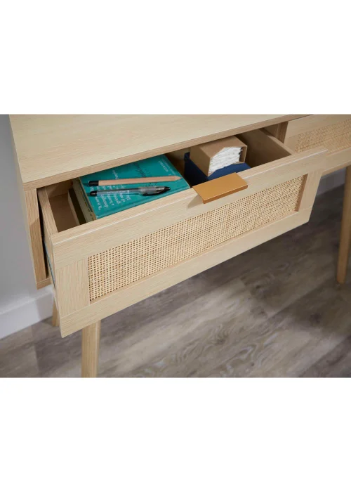 Lloyd Pascal Abbey Rattan Console Table (75cm x 100cm x 30cm) - One Size Image 2