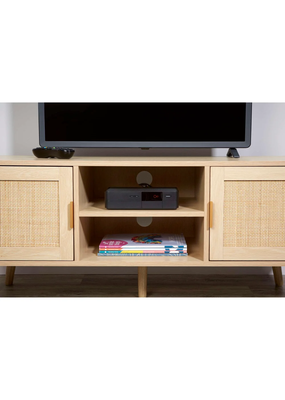 Lloyd Pascal Abbey Rattan TV Unit (49cm x 120cm x 40cm) - One Size Image 4
