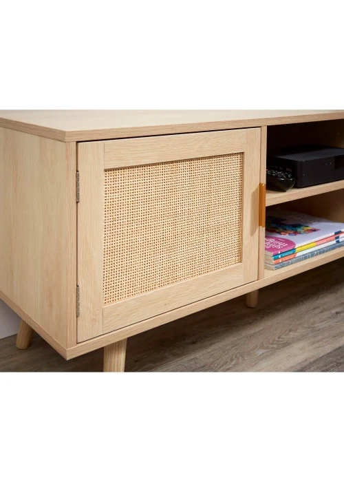 Lloyd Pascal Abbey Rattan TV Unit (49cm x 120cm x 40cm) - One Size Image 2