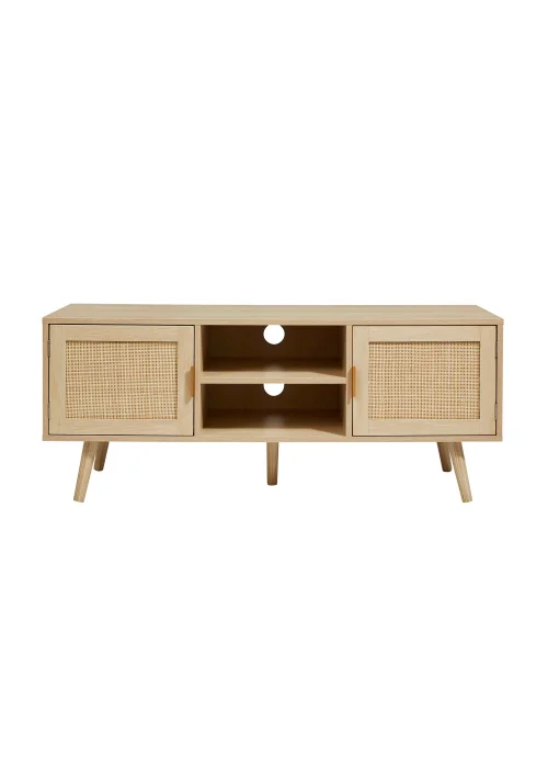 Lloyd Pascal Abbey Rattan TV Unit (49cm x 120cm x 40cm) - One Size Image 1