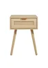 Lloyd Pascal Abbey One Draw Rattan Bedside Table (55cm x 40cm x 40cm) - One Size Image 4