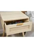 Lloyd Pascal Abbey One Draw Rattan Bedside Table (55cm x 40cm x 40cm) - One Size Image 2