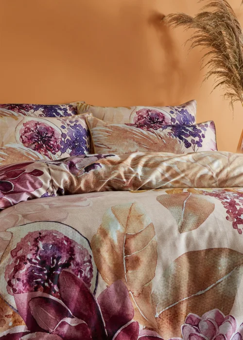 Paoletti Saffa Floral 100% Cotton Duvet Cover - Single Image 4