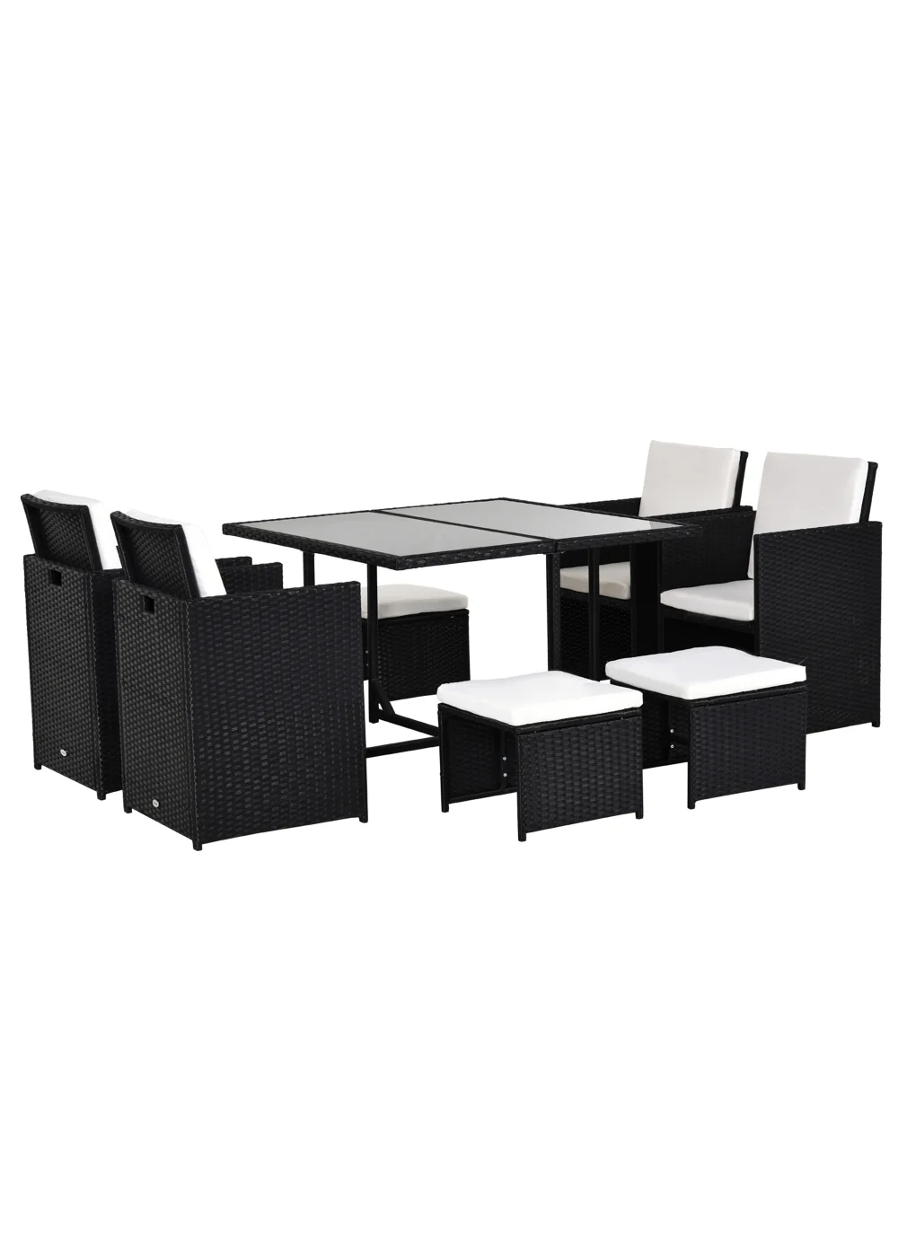 Outsunny Rattan Garden Furniture Set - One Size Image 1