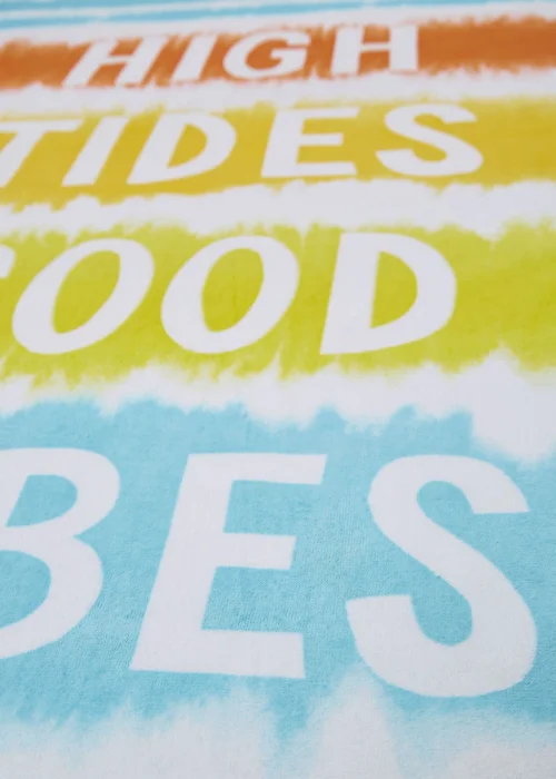 Catherine Lansfield Tie Dye Vibes Cotton Beach Towel - One Size Image 3