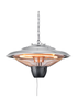 Zinc Silver Halogen Pendant Outdoor Heater (24cm x 42cm) - One Size Image 1