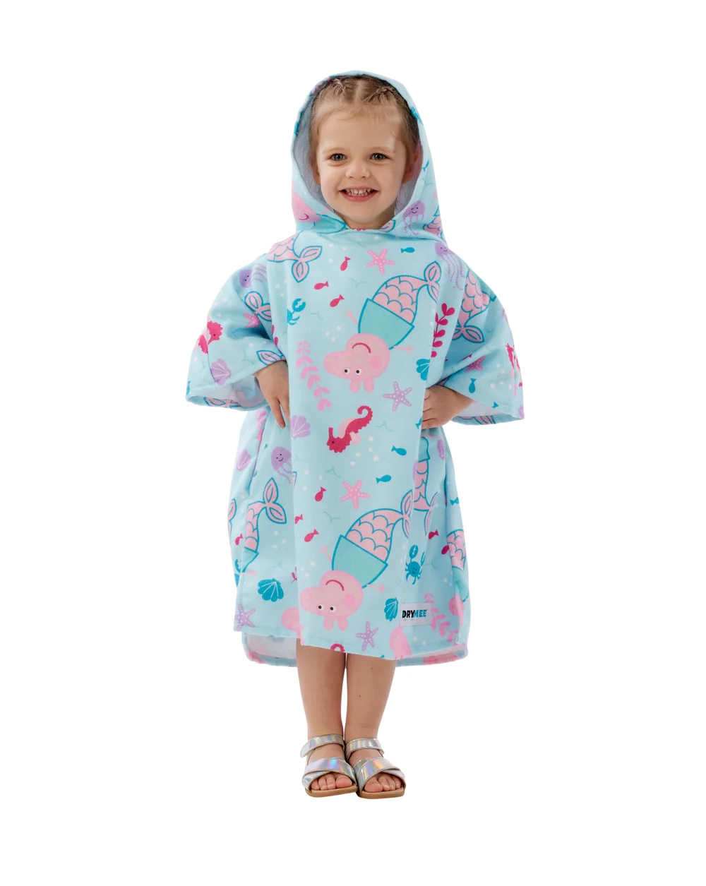 DRYMEE Peppa Pig Swimming Wearable Hooded Towel - Small Image 1