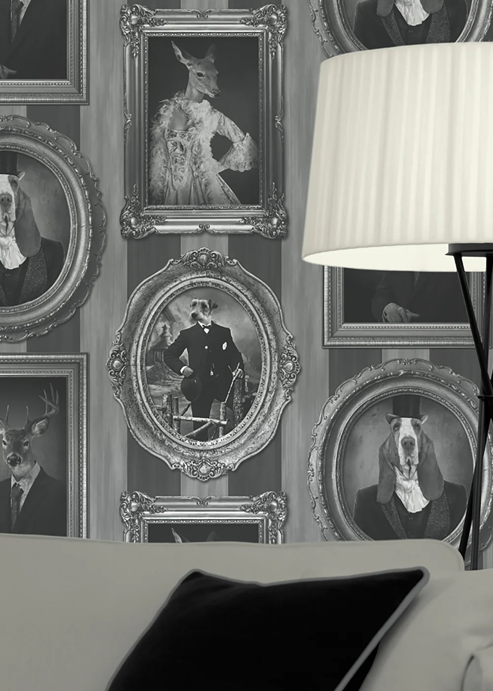 Muriva Dogs in Frames Wallpaper - One Size Image 3