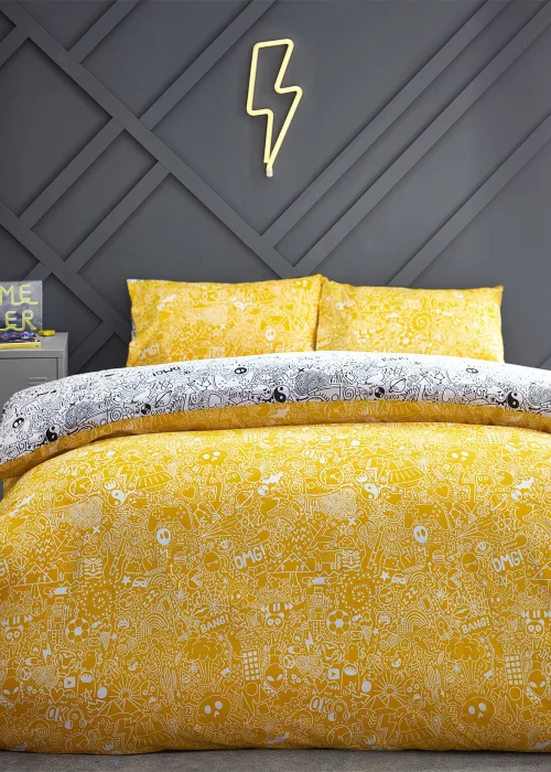 Style Lab Doodles Abstract Duvet Cover Set - Single Image 2