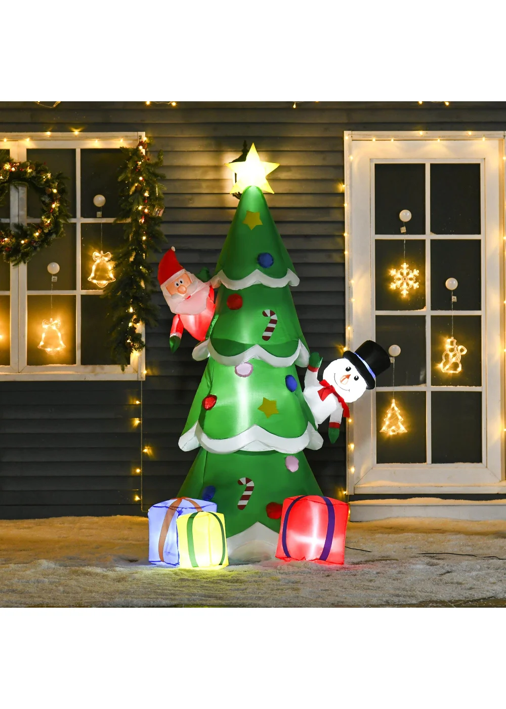 HOMCOM Christmas Tree Inflatable (7ft) - No Size Image 2