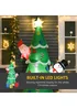 HOMCOM Christmas Tree Inflatable (7ft) - No Size Image 4
