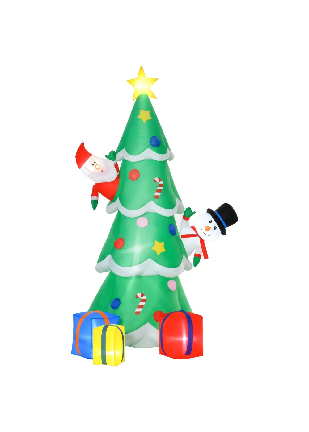 HOMCOM Christmas Tree Inflatable (7ft) - No Size Image 1