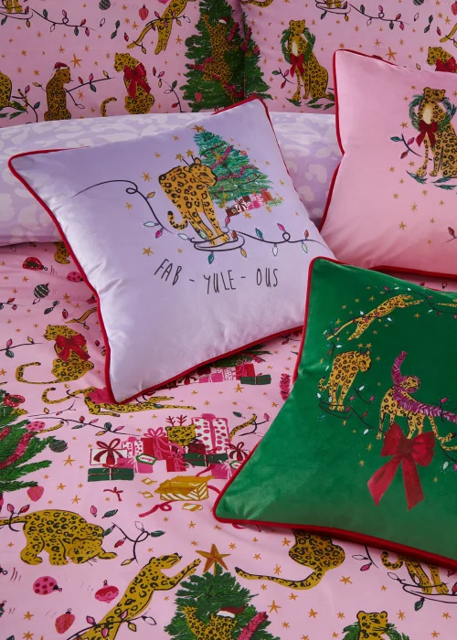furn. Purrfect Christmas Duvet Cover Set - Junior Image 5