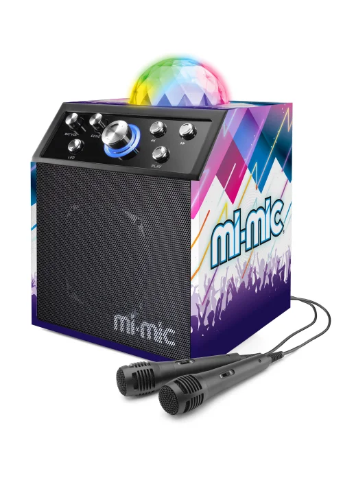 Mi-Mic Karaoke Disco Cube Speaker - One Size Image 1