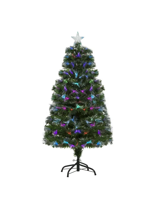 HOMCOM 1.2m Pre-Lit Colorful Artificial Tree Light - 120cm Image 1