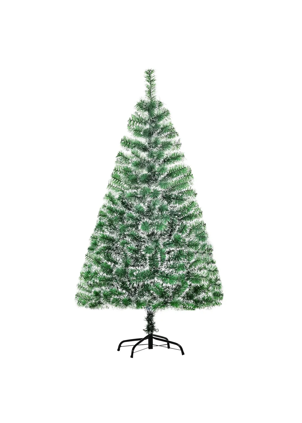 HOMCOM Snow Decorated Artificial Christmas Tree (5ft) - 5ft Image 2