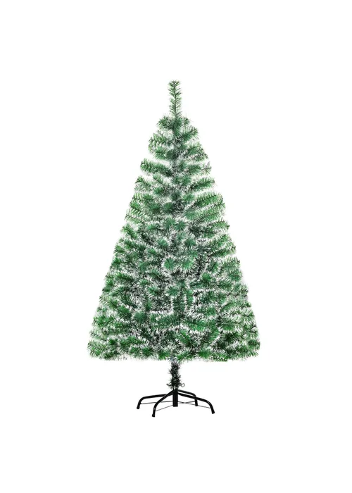 HOMCOM Snow Decorated Artificial Christmas Tree (5ft) - 5ft Image 2
