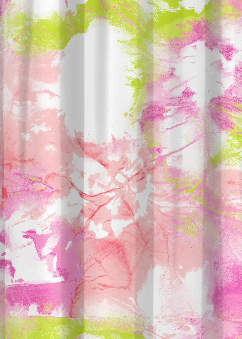 Bedlam Tye Dye Pink Pencil Pleat Curtains - 66W X 72D (168x183cm) Image 4