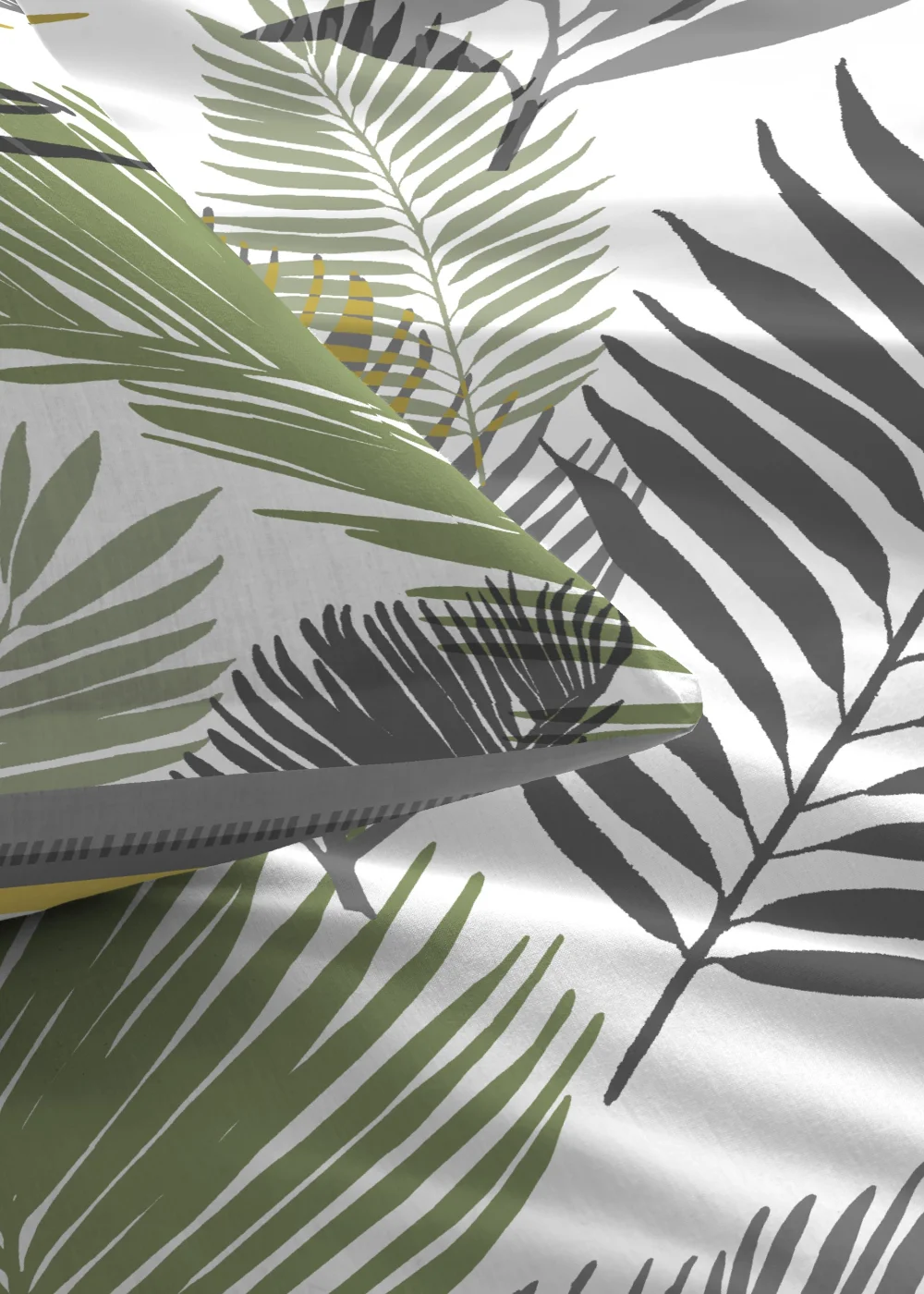 Fusion Tropical Yellow Duvet Cover Set - Single Image 2