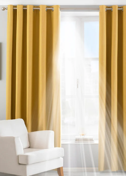 Riva Home Twilight Thermal Blackout Ringtop Eyelet Curtains - 46W X 54D (116x137cm) Image 1