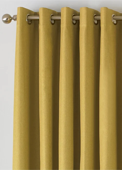 furn. Moon Premium Thermal Blackout Ringtop Eyelet Curtains (168cm x 183cm) - 46X X 72D (116x183cm) Image 2