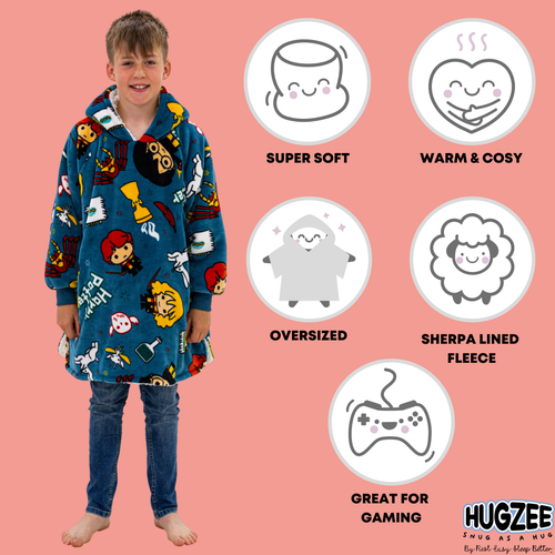 Harry Potter Wearable Hooded Snuggle Fleece & Cushion Cover - Medium Image 3