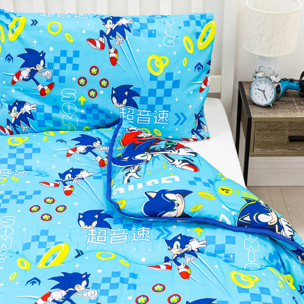 Rest Easy Sleep Better Sonic Geo Coverless Duvet Cover - Single Image 2