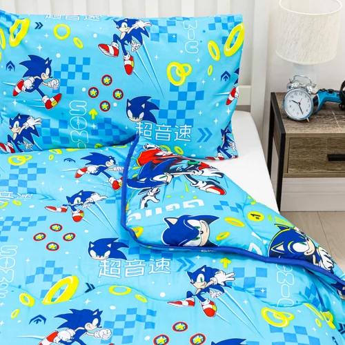 Rest Easy Sleep Better Sonic Geo Coverless Duvet Cover - Single Image 2