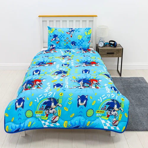 Rest Easy Sleep Better Sonic Geo Coverless Duvet Cover - Single Image 1