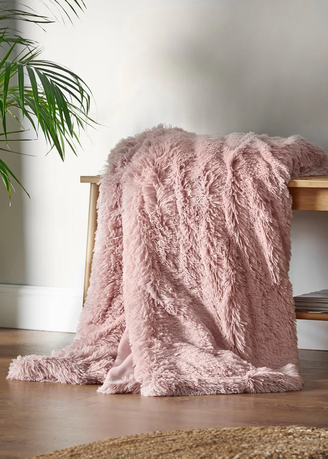 Catherine Lansfield Cuddly Deep Pile Blanket Throw