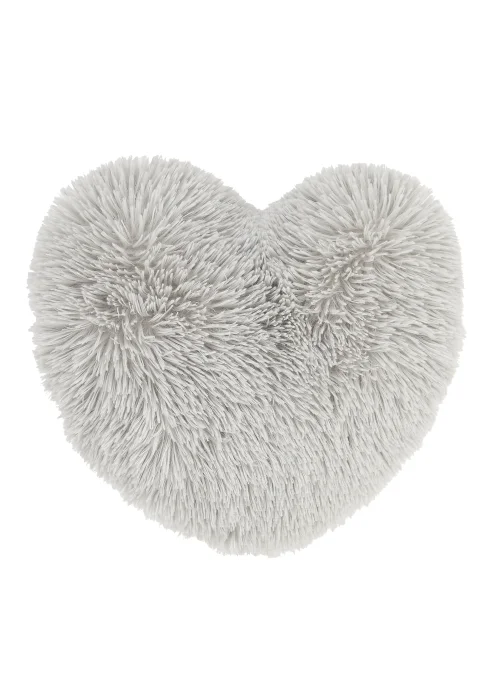 Catherine Lansfield Cuddly Heart Shaped Cushion (35x28cm) - One Size Image 1