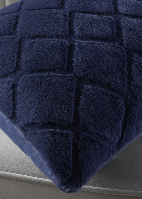 Catherine Lansfield Cosy Diamond Cushion (43x43cm) - 43W X 43D Image 3