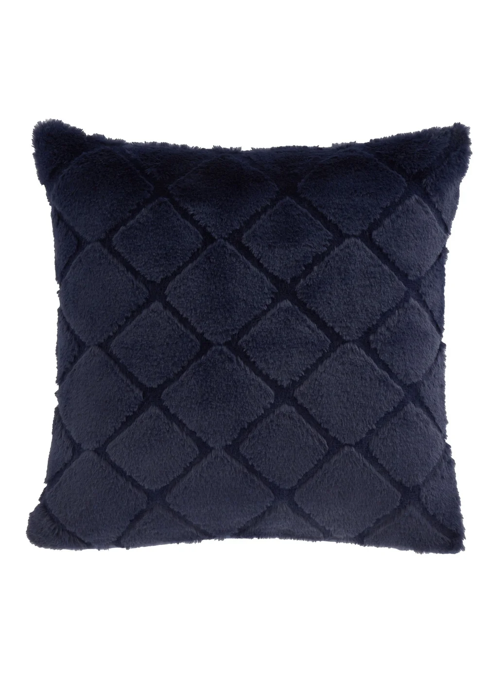 Catherine Lansfield Cosy Diamond Cushion (43x43cm) - 43W X 43D Image 1