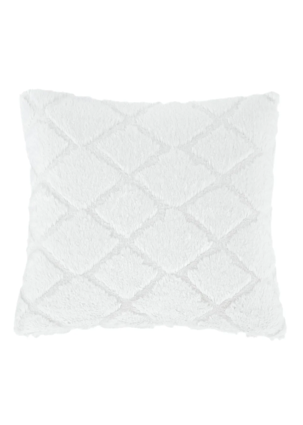 Catherine Lansfield Cosy Diamond Cushion (43x43cm) - 43W X 43D Image 1