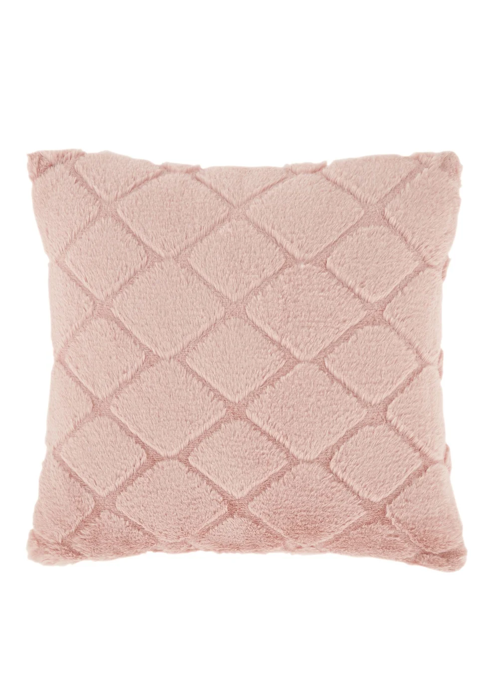 Catherine Lansfield Cosy Diamond Cushion (43x43cm) - 43W X 43D Image 1