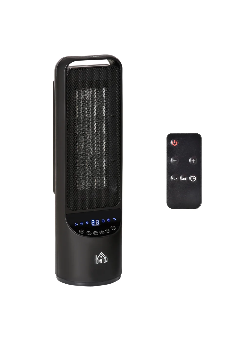 HOMCOM Indoor Tabletop Ceramic Space Heater (60cm x 15.5cm) - One Size Image 1