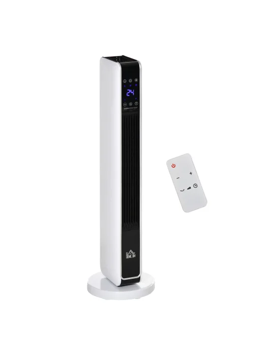 HOMCOM Indoor Tower Ceramic Space Heater (21cm x 21cm x 73cm) - No Size Image 1