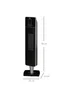HOMCOM Ceramic Tower Heater (23cm x 22cm x 78cm) - One Size Image 3