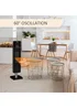 HOMCOM Ceramic Tower Heater (23cm x 22cm x 78cm) - One Size Image 4