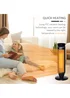 HOMCOM Tower Heater (52.5cm x 20cm x 20cm) - No Size Image 5